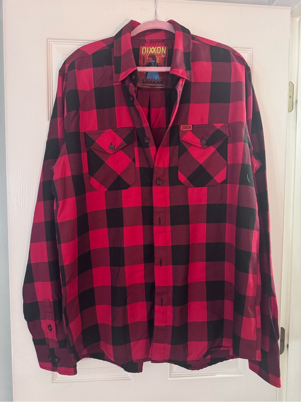 DIXXON Red and Black Buffalo Plaid Button-Down Shirt